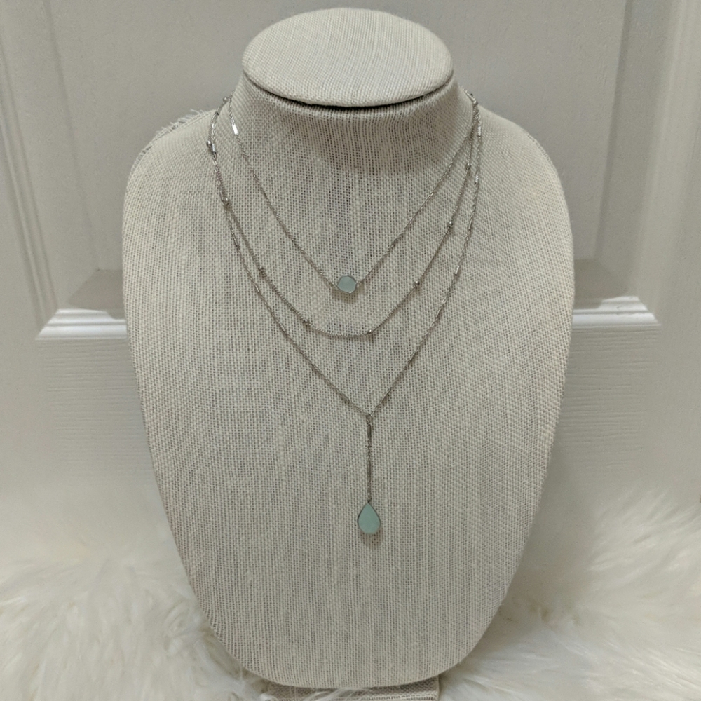 Layered Necklace and Earrings Set